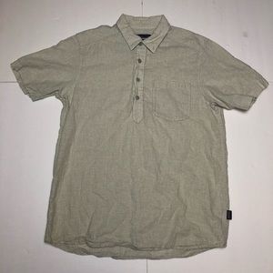 Patagonia Men’s Organic Cotton Beige Button Shirt
